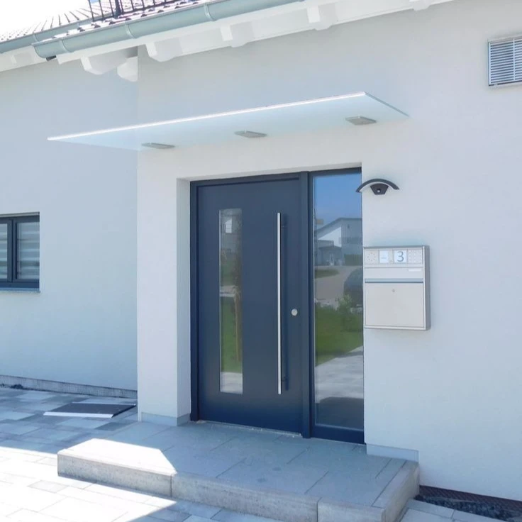 Anti-Theft Doors for House Factory Custom Metal Security Doors Entrance Main Gate Thermal Break Aluminum  Exterior Front Door