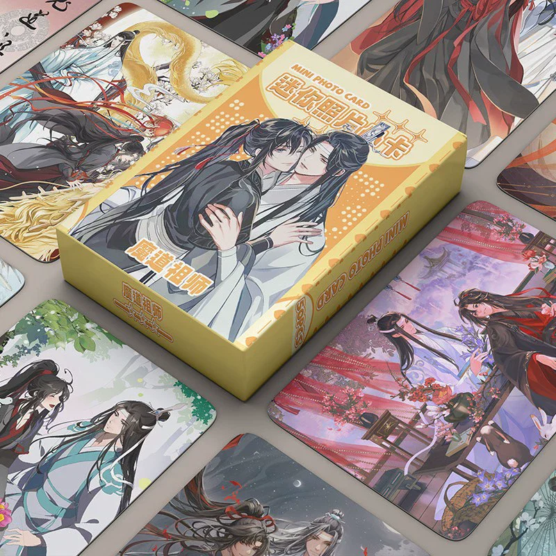50 Pcs/Set Grandmaster of Demonic Cultivation Anime Mini Photo Cards Set Mo Dao Zu Shi Collectible Art Lomo Cards