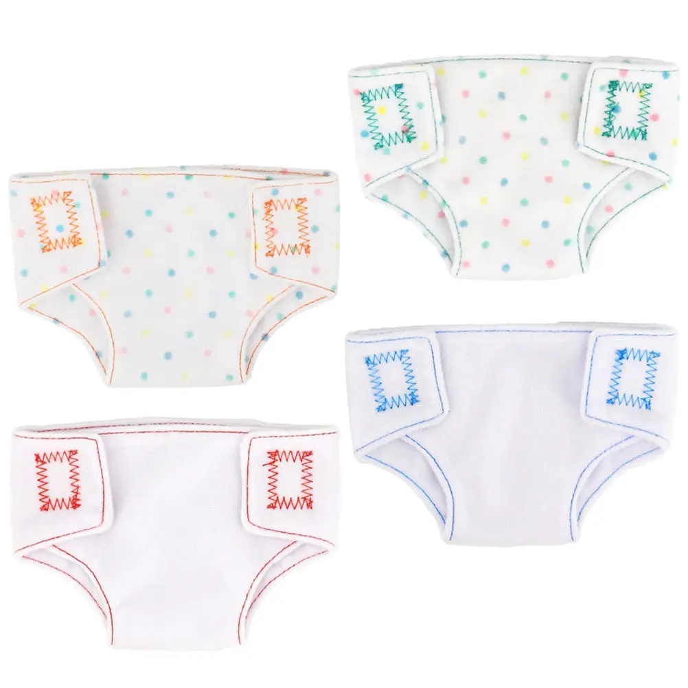 

4Pcs Mini Underpants Adjustable Strap Reusable Underwear Clothes Accessories for Pretend Play Role Play Dress Up