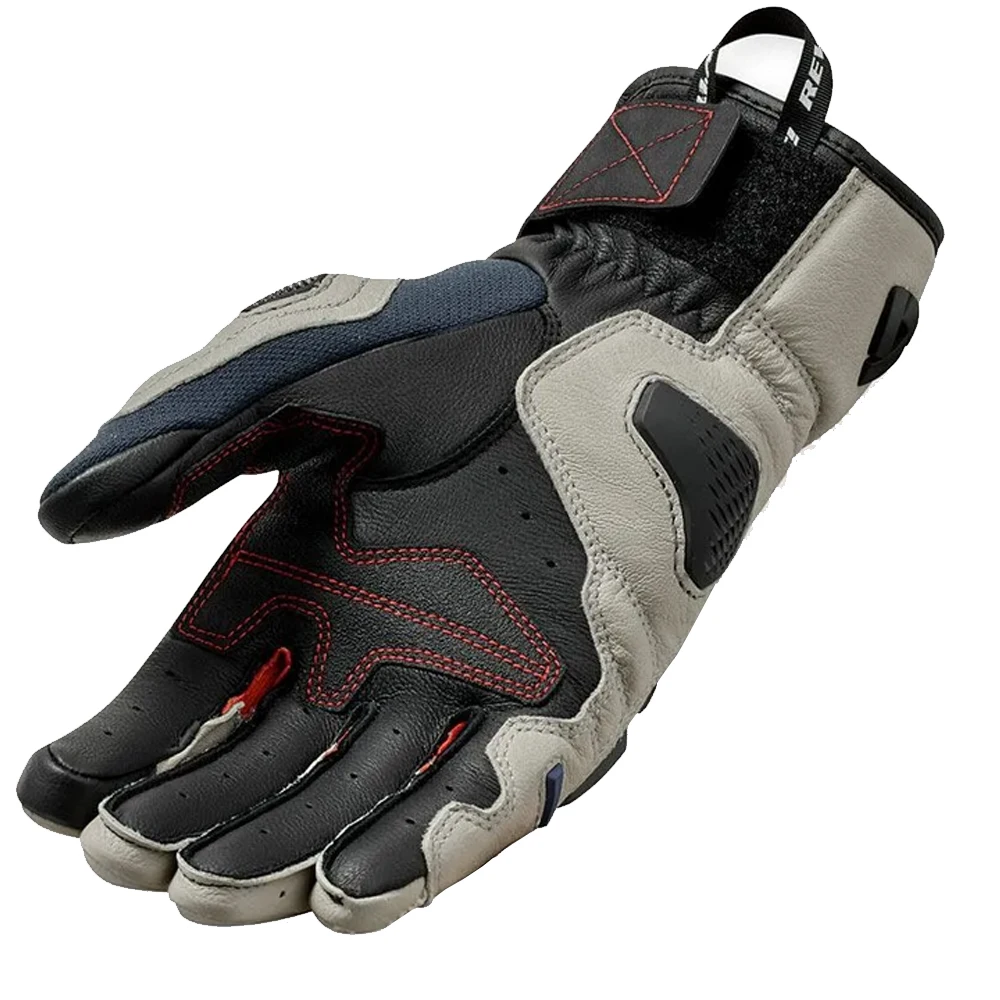ريفيت ساند 5 قفازات شاشة تعمل باللمس جلد طبيعي شبكة النسيج دراجة نارية سباق موتوكروس ركوب الخيل