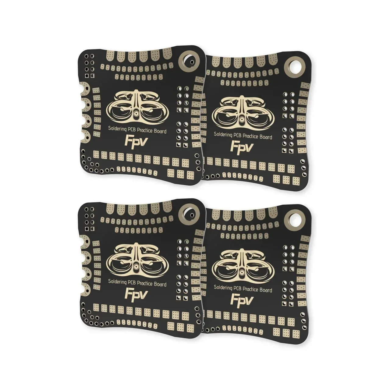 4 個の SpeedyBee FPV はんだ付け PCB 練習ボード溶接練習プレート RC FPV フライトコントローラー FC ESC VTX ドローン クアッドコプター用