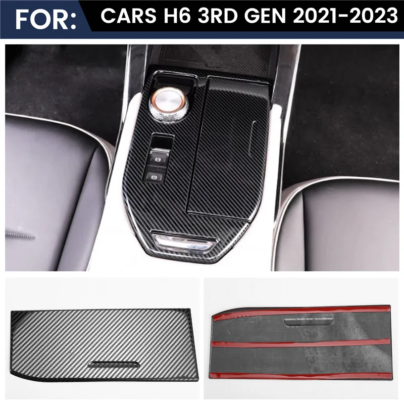 

A03Z-For Haval H6 3Rd Gen 2021-2023 Car Center Console Gear Shift Panel Storage Cover Kit Trim Interior Accessories