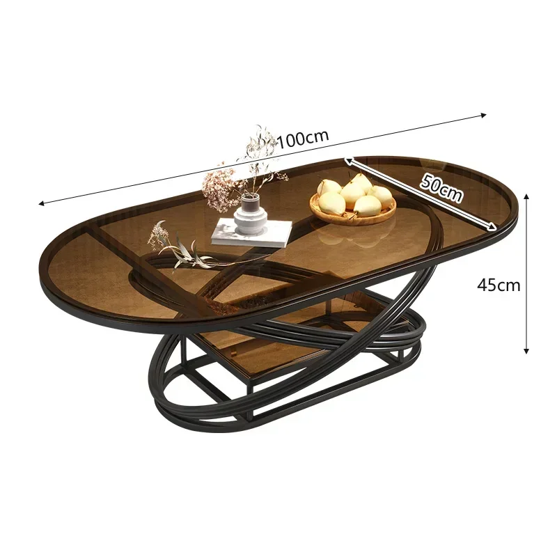 

-Роскошный современный минималистичный современный дизайн для гостиной, журнальный столик из закаленного стекла с металлическим каркасом для домашнего офиса или школы