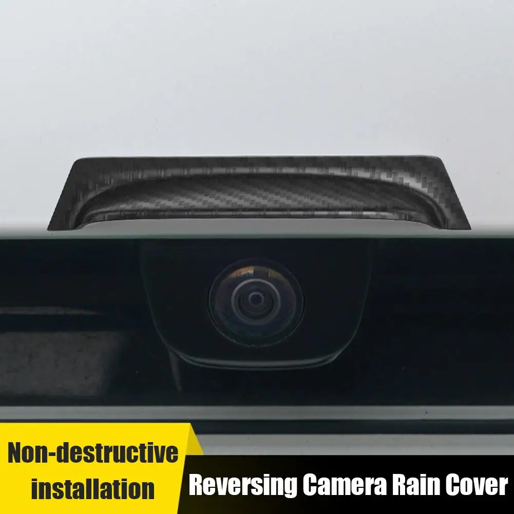 Car Reversing Rear Camera Rain Cover Auto Safety RV Truck Outdoor Cover ABS Car Reverse Supplies Parts Camera Rain-Proof J2N0