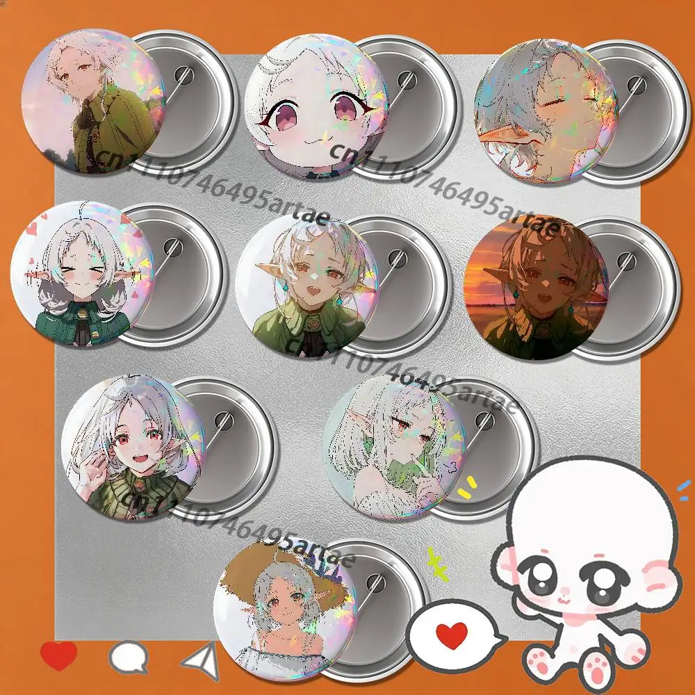 Cool Sylphiette Mushoku Tensei Badges25 32 44 58 75mm Round Cosplay Pin Bag Decor Fans Collect Friends Gifts Brooch Souvenir