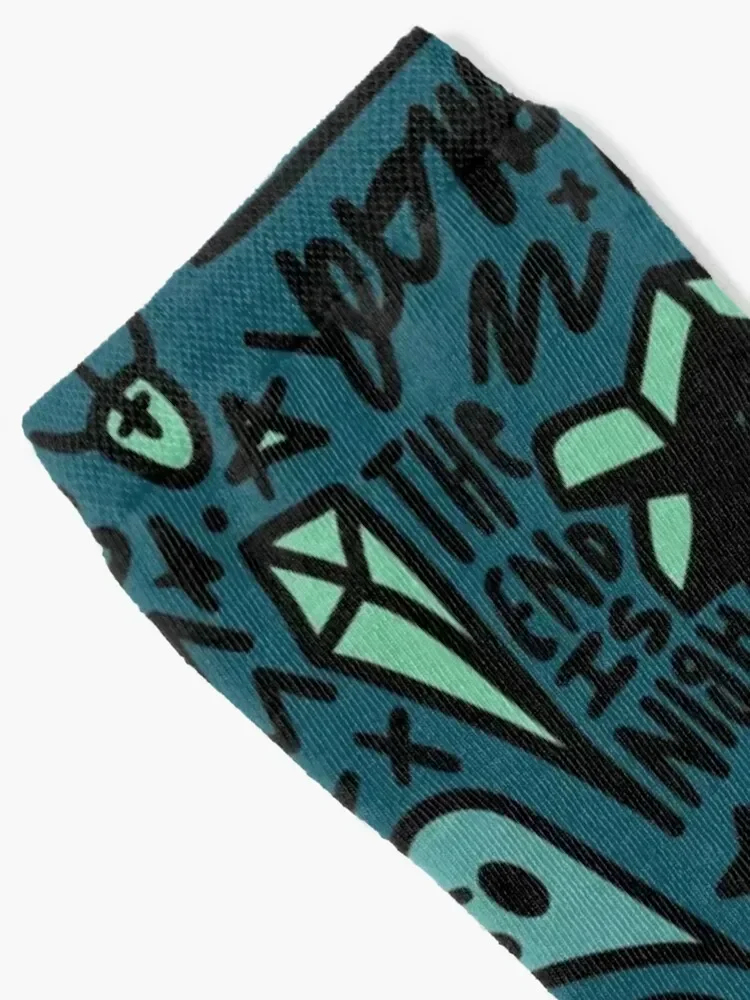 Flash Sheet 2 Socks colored floor gift anime Socks Men's Women's