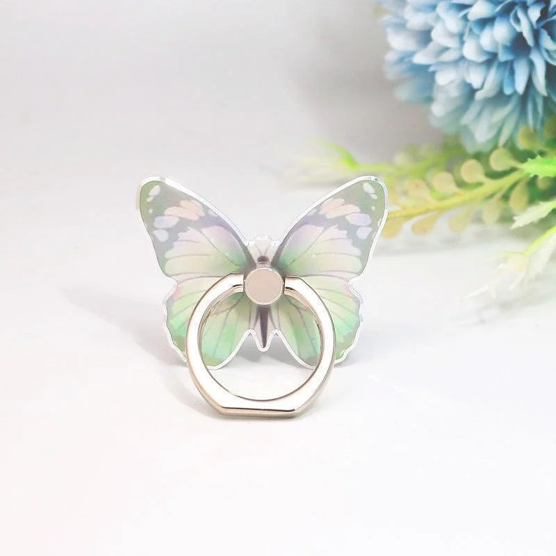 1pc Luxury Universal Beautiful Butterfly Mobile Phone Handle Holder Suitable Mobile Phone Ring Holder Mobile Phone Holder