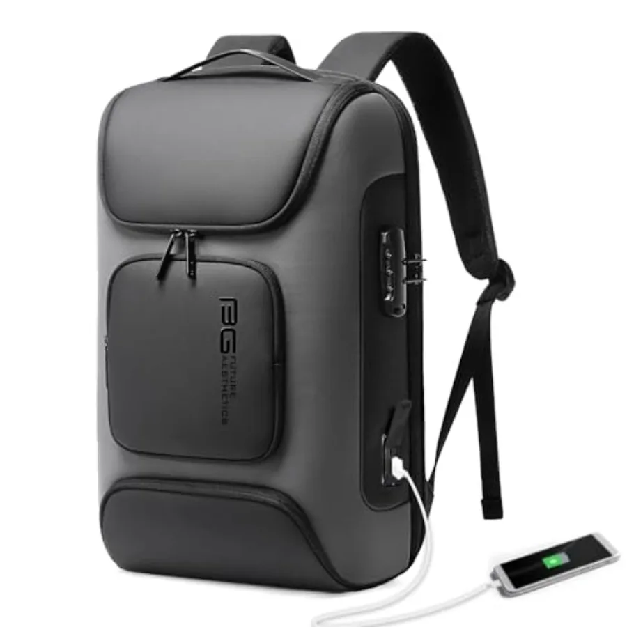 Business Laptop Backpack Fit for 15.6 INCHTravel Backpack with USB Charging Port Men Travel Backpack with Water Bottle Holder f