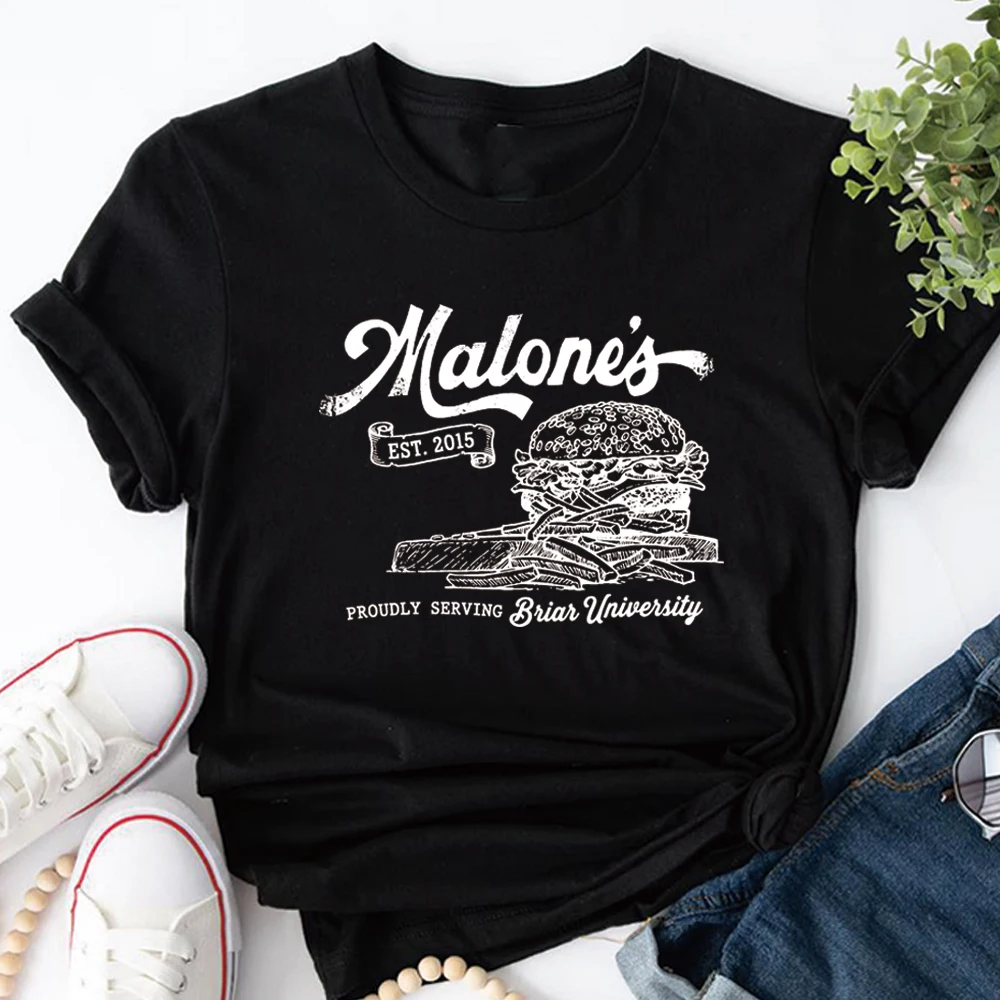 Briar University Women T-shirt Off Campus Series Merch Hockey Romance Reader Shirt Men Vintage Diner Graphic Short Sleeves Tops