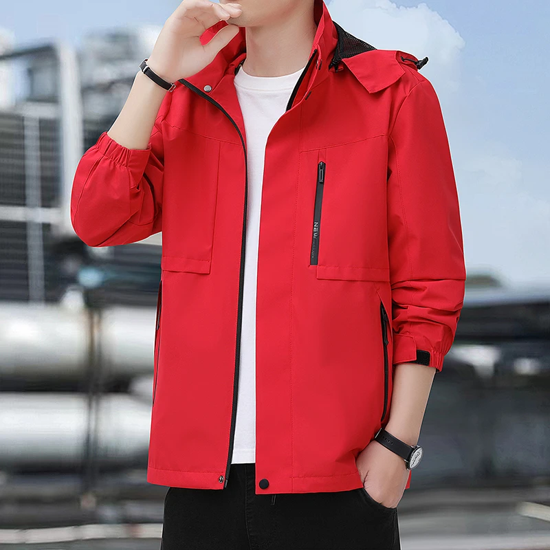 

2024 new spring and autumn jacket men's trend of relaxed handsome casual jacket men's waterproof jacket lovers