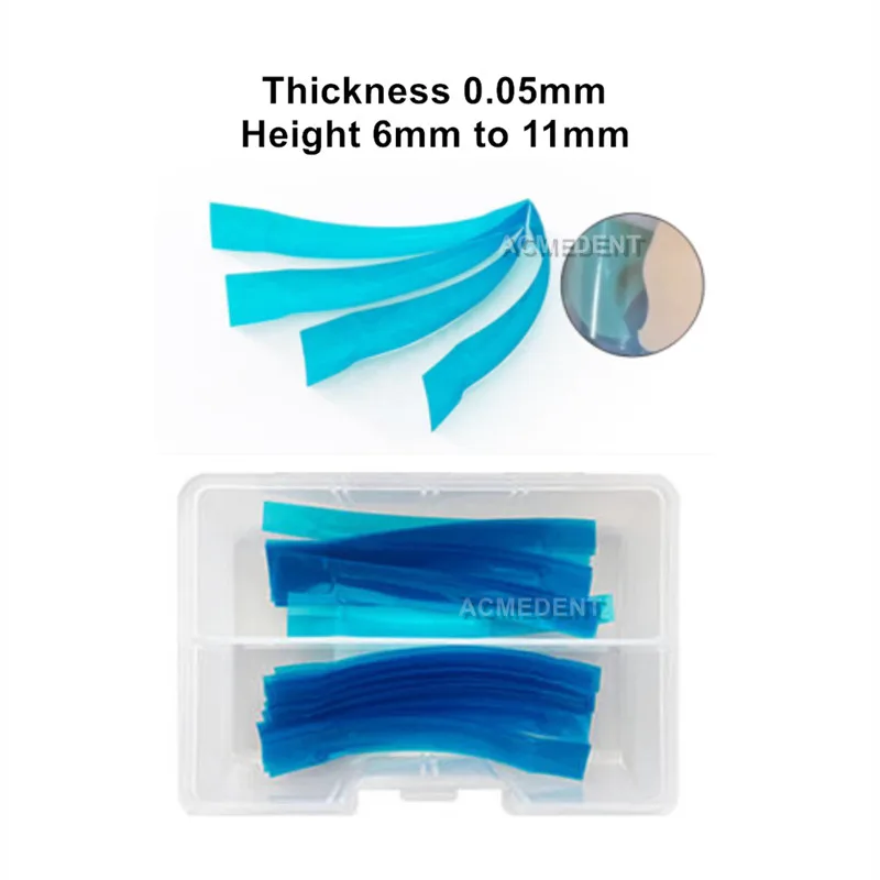 50Pcs/Box Dental Anterior Teeth Strip Restoration Universal Front Repair Matrix Strips Fits Garrison