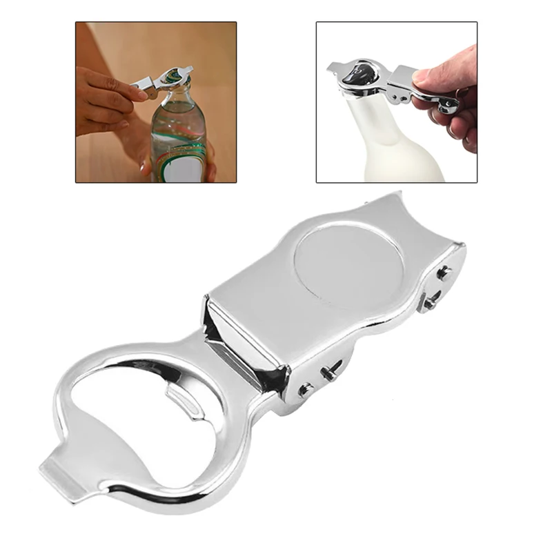 Multifunctional Bottle Opener With Sealed Lid Stainless Steel Labor-Saving Beer Opening Tool Kitchen Accessories For Home Bar