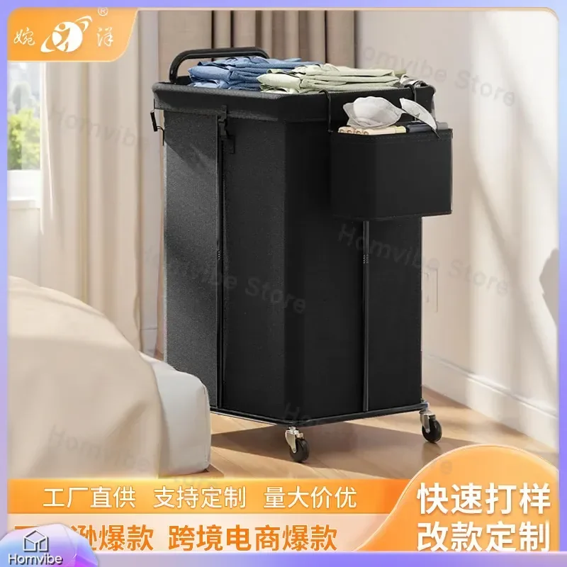 for Amazon Modified Laundry Basket 150L Rolling Hamper with Wheels and Handle Movable Large Clothes Storage Bin Organizer