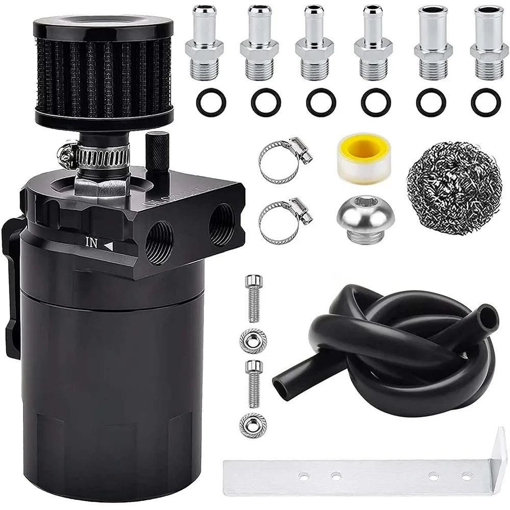 Automobile modification general ventilation machine oil pot 300ML with air filter oil pot aluminum alloy oil recovery