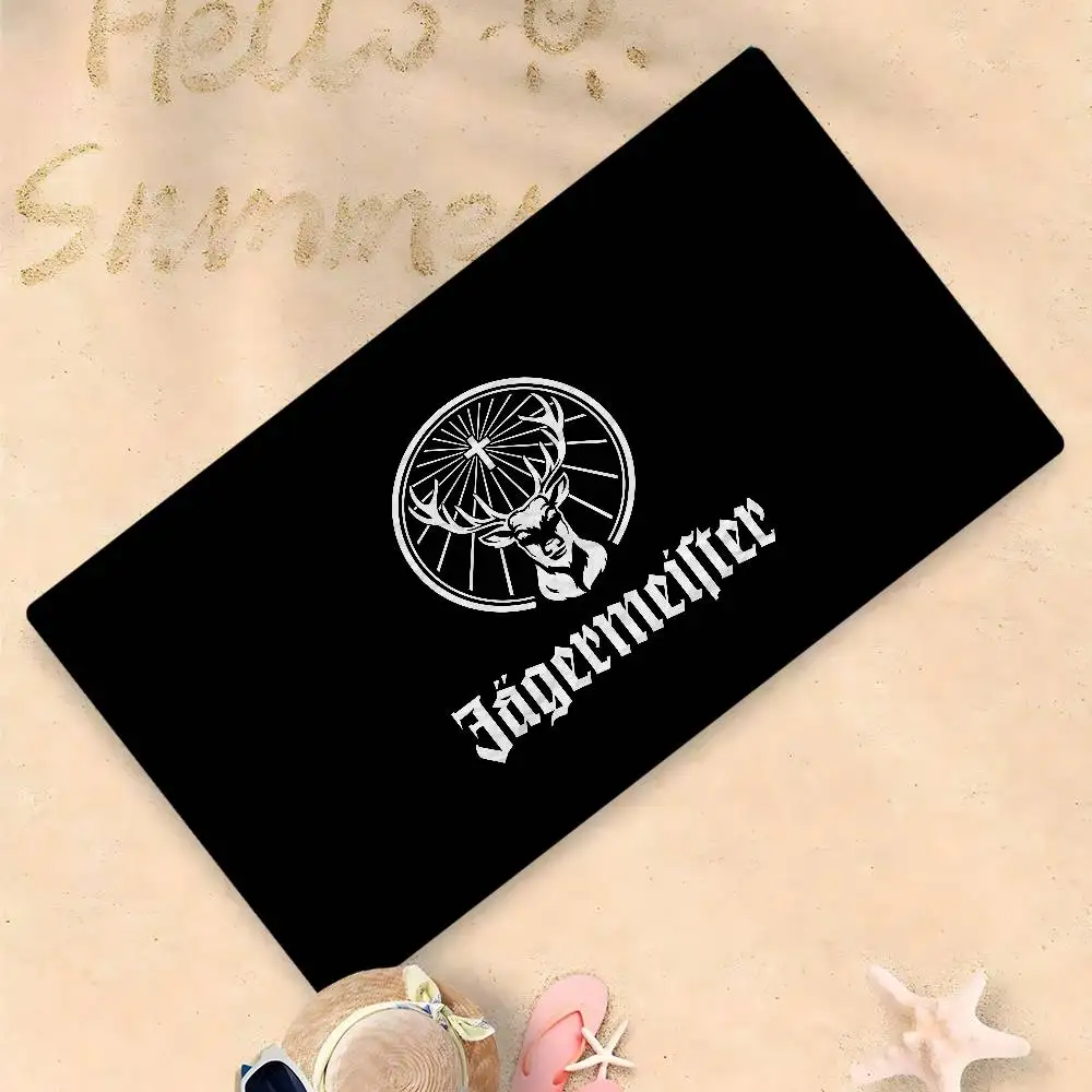 Jaegermeisters مناشف الشاطئ منشفة الاستحمام ساونا السفر سبا ستوكات سريعة الجافة ملحقات الصالة الرياضية ديكور غرفة لطيف #6