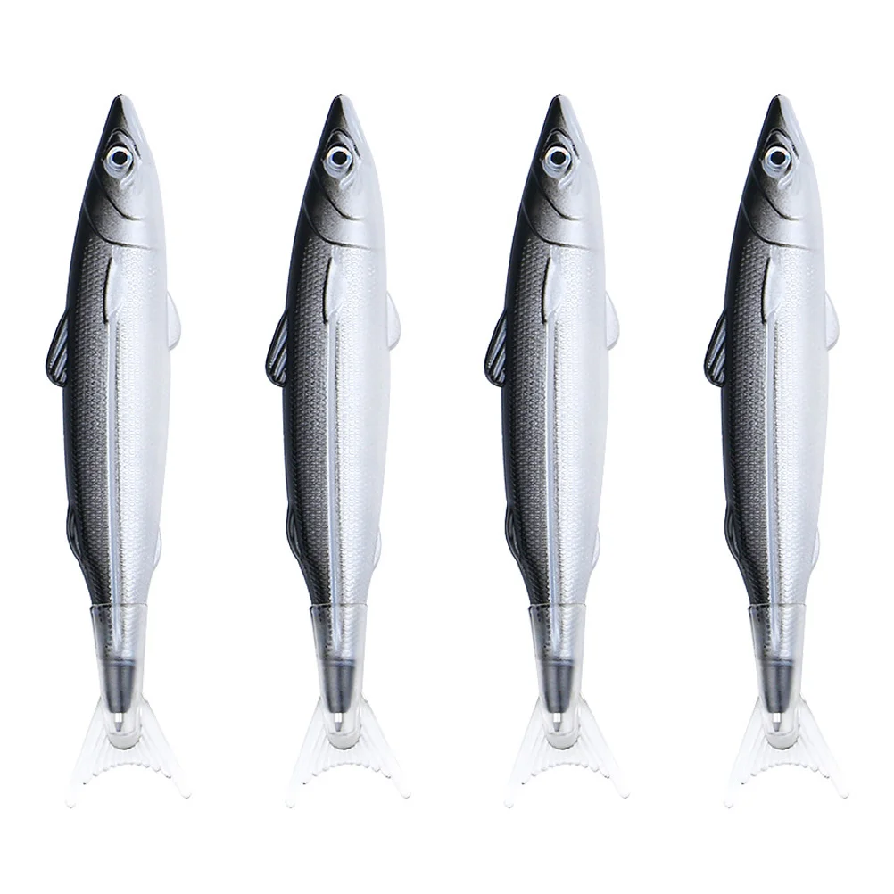 4 Pcs Salted Fish Ballpoint Pen Fishing Party Favors Pens Decorations Advertising Cartoon Shape