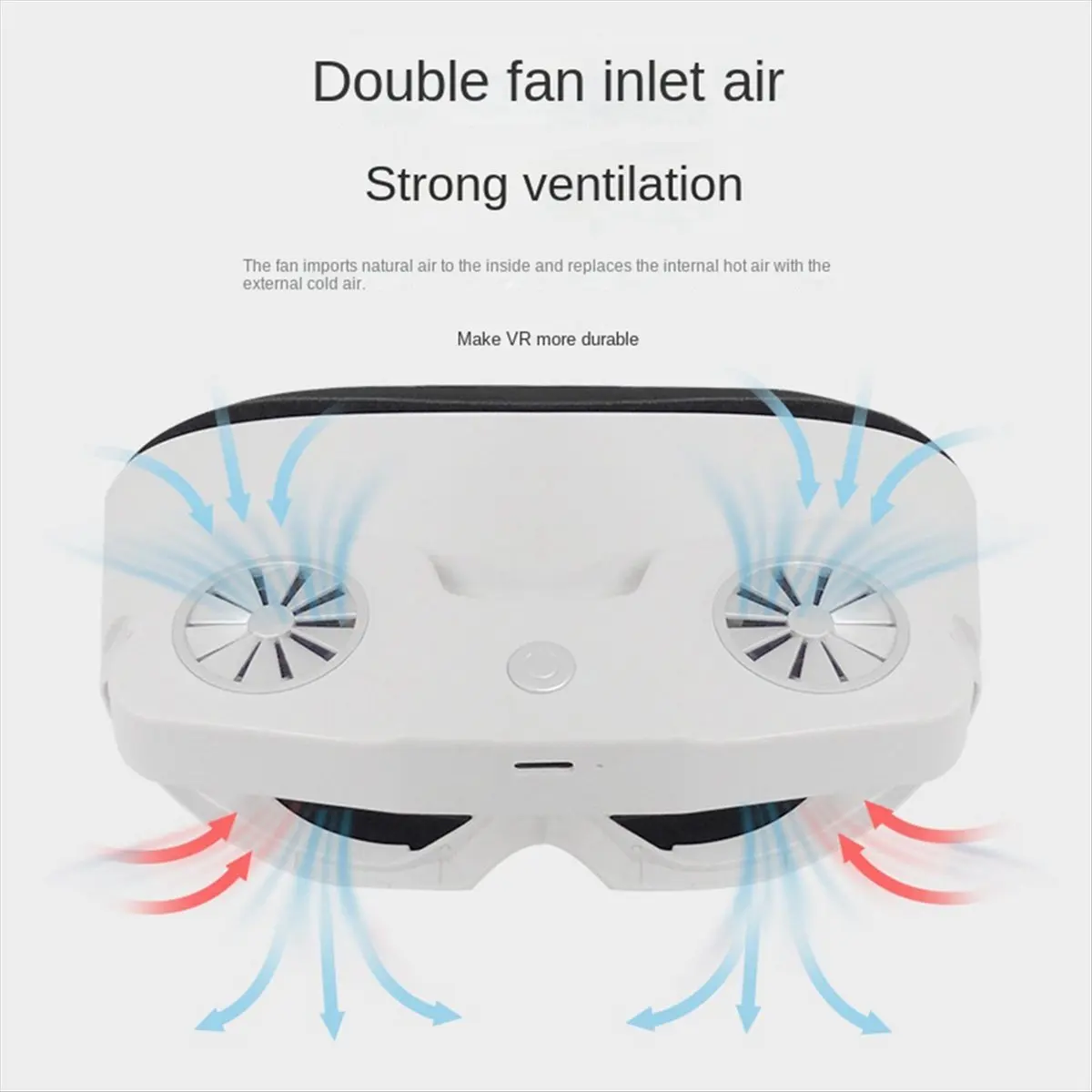 

Cooling Fan for Pico 4 VR Headset Active Ventilation Air Circulation Defog Facial Interface Pad for Pico 4 Accessories