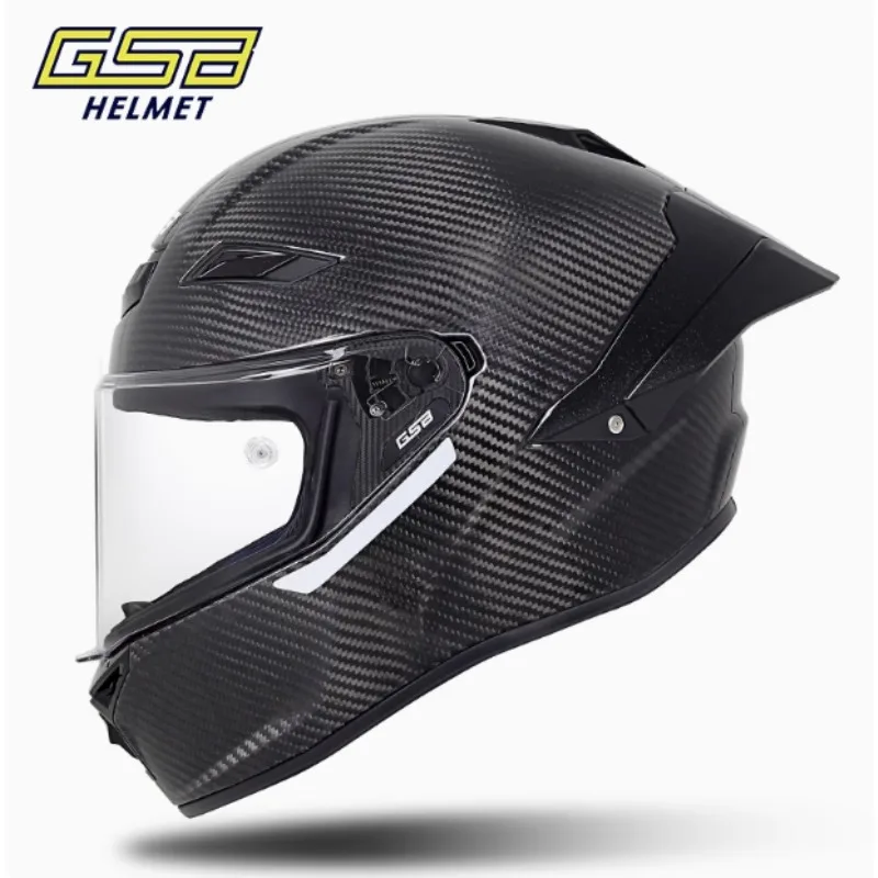 GSB Motorcycle Helmet RC5 Carbon Fiber Full Overlay Locomotive Travel Cycling Rally Full Helmet casco moto cascos para moto