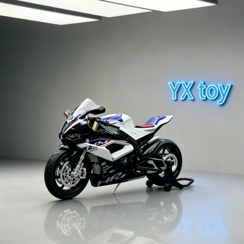 1:12 HP4 Alloy Diecast Motorcycle Model Simulation Toy Vehicle Desktop Ornament For Hobby Enthusiasts Motorcycle Fans Display