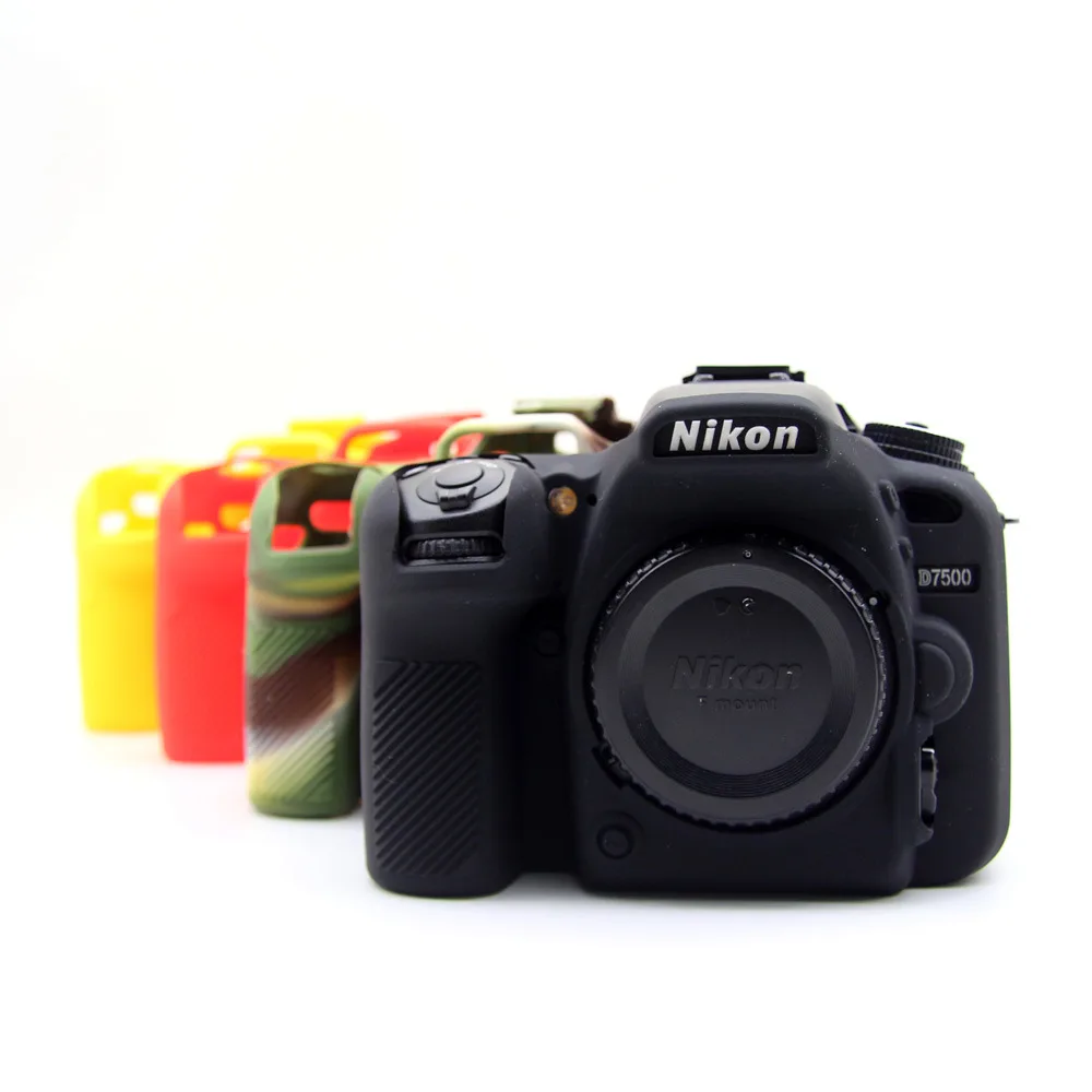 Soft Silicon Sleeve Armor Case Body Cover Protector Frame Skin for Nikon D7500 DSLR Camera Shell Protective Rubber Video Bag