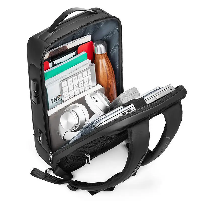 Men 15.6 Inch Anti theft Laptop Backpack Multifunctional Large Capacity Business Backpack WaterProof Travel Bag Pack USB Charge