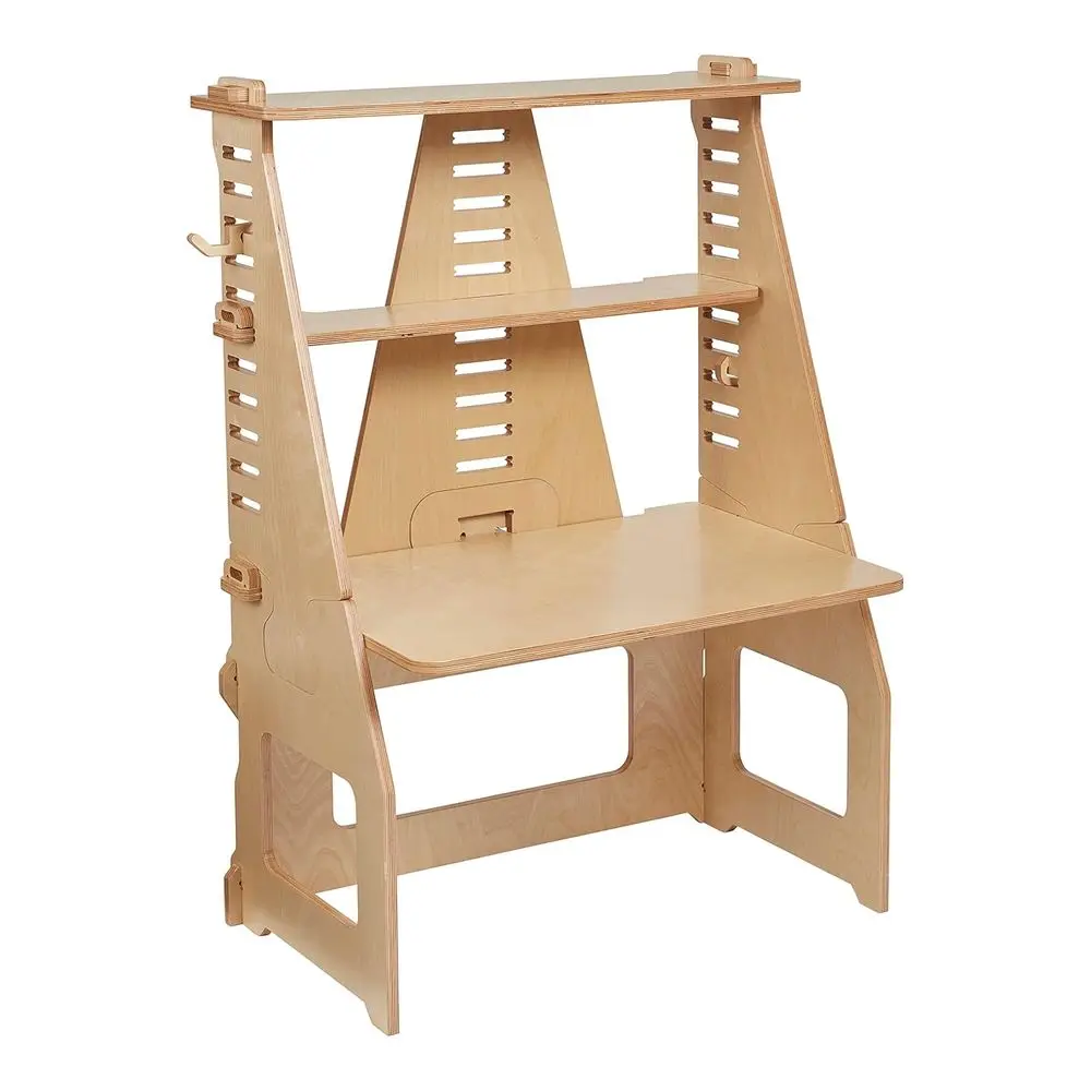 

Adjustable Height Desk for Children, Natural Wood Furniture