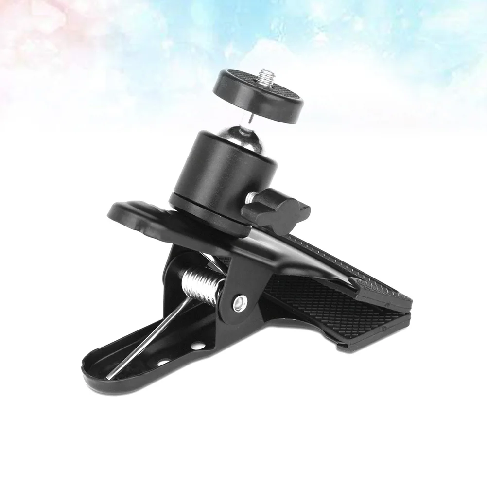 

1Pcs Universal Action Camera Clamp Mount with Thickened Metal Build for Secure Fixing on Bar Rail Desk Photography Gear