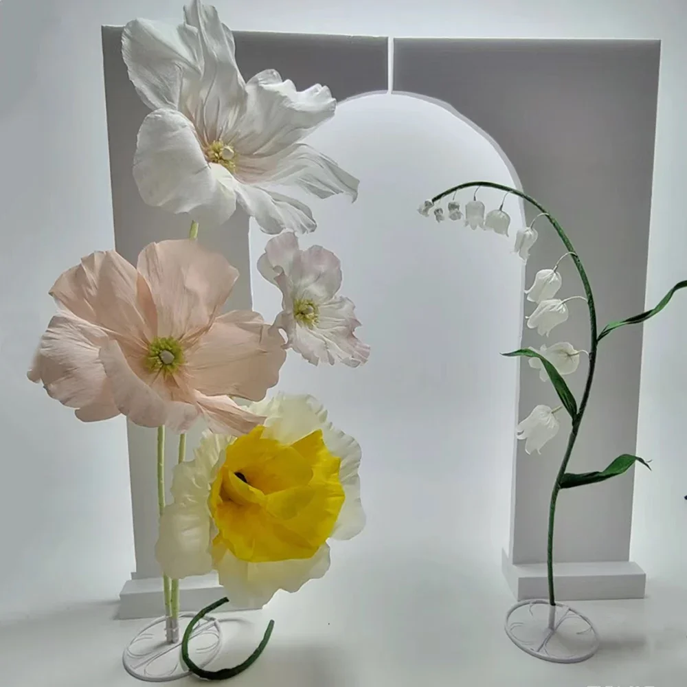 5M Aluminium Kunststoff Gefälschte Blume Stem Form Rohr Styling Rohr Modellierung Rohr Aluminium Kunststoff DIY Requisiten Hochzeit Party decora