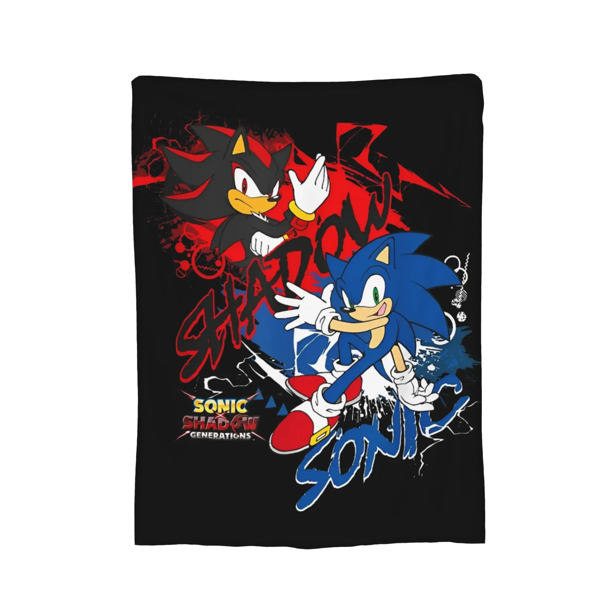 Shadow The Hedgehog Blanket Cover  Flannel Throw Blankets Summer Air Conditioning Portable Ultra-Soft Warm Bedspreads