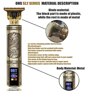 T9 Gunting Rambut Perbaikan Jenggot Cukur Pemangkas Rambut Tubuh Gunting Mesin Listrik Mesin Potong Rambut Pria Alat Cukur Tukang Cukur 0mm 12 tepi penjualan terbaik pro - №