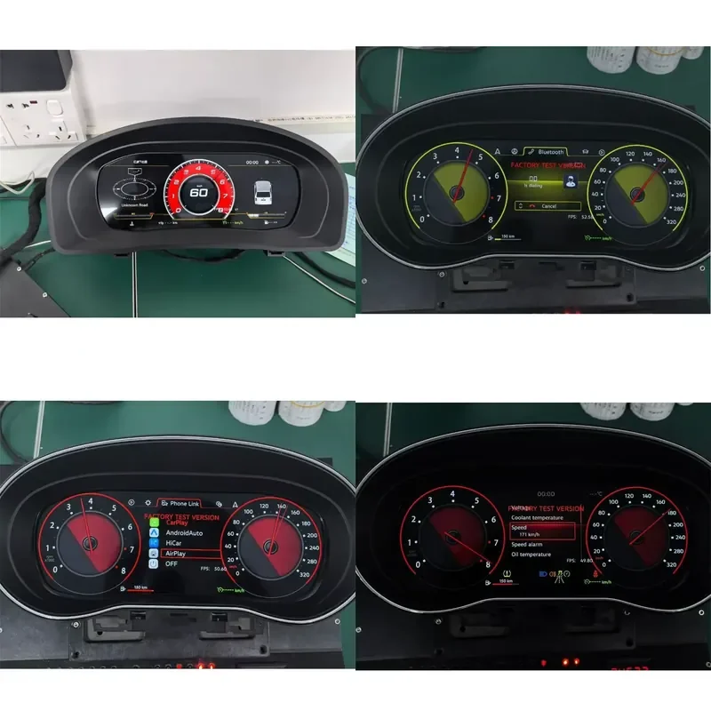 12.3 Inch LCD Instrument Panel Dashboard for 09-18 with Built-in Carplay