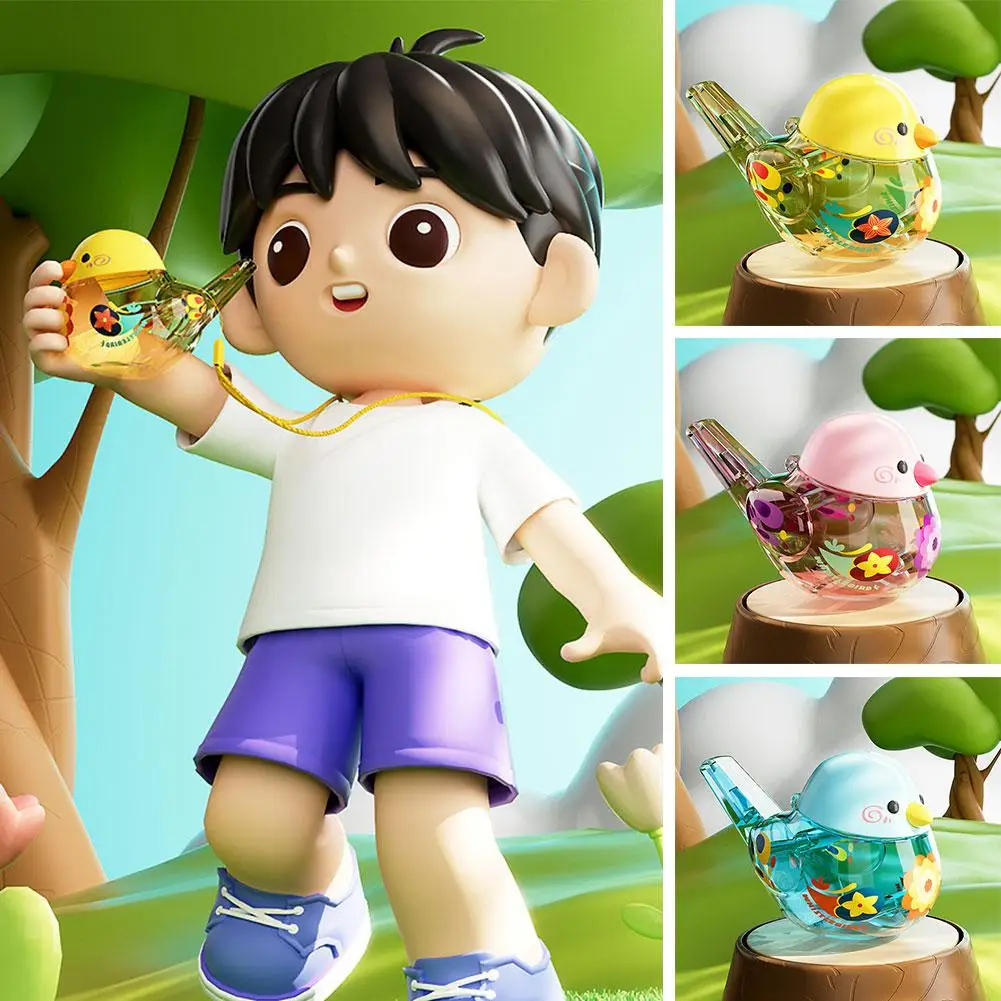 Technologia i kolorowa gwizdek-wodnik w kształcie ptaka, zabawka z materiału ABS, śmieszna rurka dla dzieci, prezent na urodziny, akcesoria.