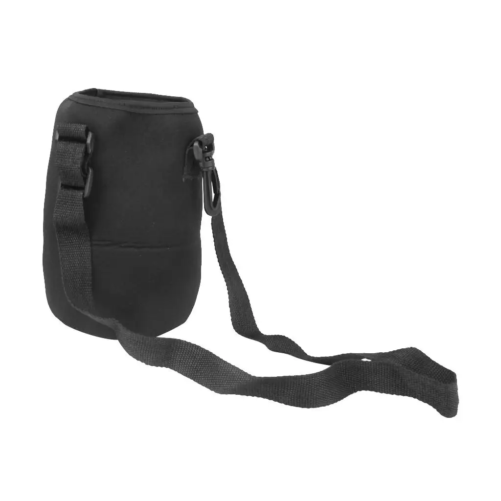 Portable Bottle Sleeve Thermal Insulated Cover EVA Material Pouch with Belt and Hook for Outdoor Cycling and Hiking