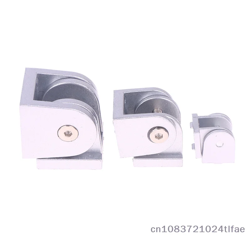 1 Pc 2020/3030/4040 Zinc Alloy/Aluminum Profile Living Hinge Fittings Right Angle Flexible Pivot Joint Connector
