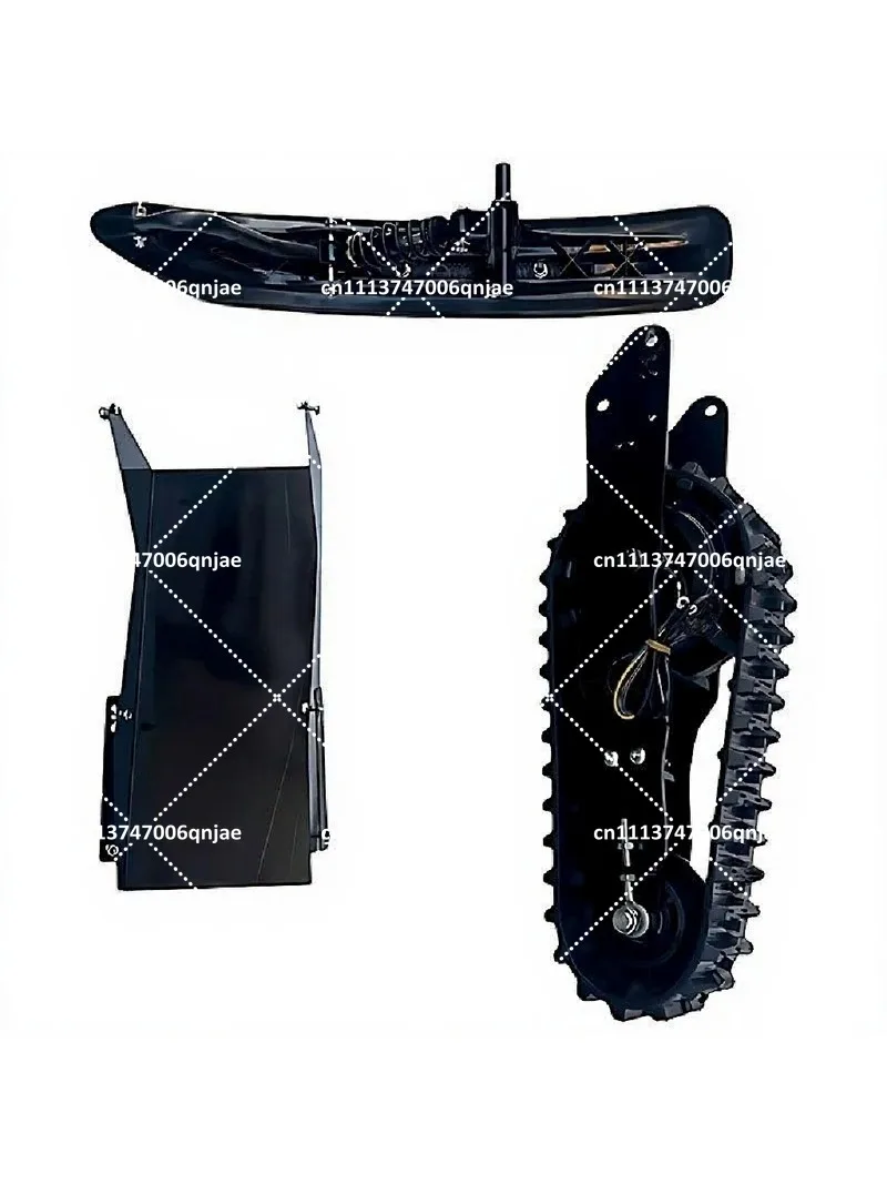 Electric Snow Two-Wheel Off-Road Scooter Sled Board Rubber Track Wheel 48V 800W Motor for Winter Sports And Adventures