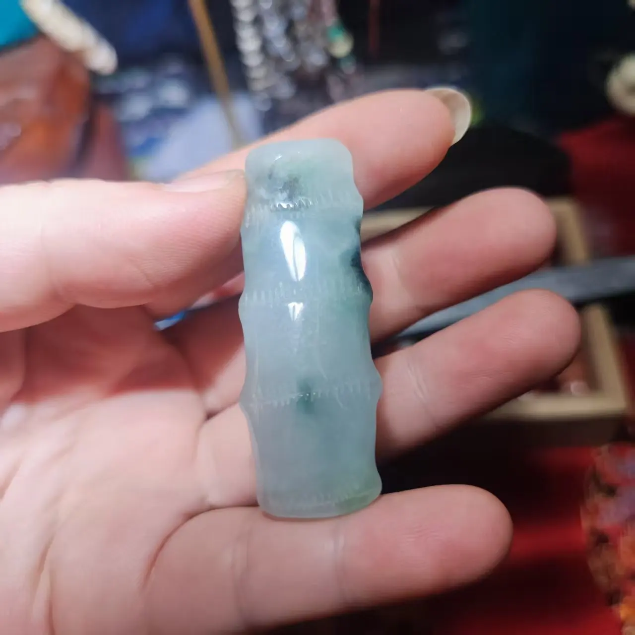 1pcs/lot Natural Jadeite Jade Carved Chinese Classical Pendant Plant leaves fruits Purple green beautiful jewelry folk-custom