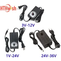 AC DC Power Supply 1V 3V 12V 24V 36V 2A Adjustable Transformers  AC100-240V To DC Power Supply Adapter 3 12 24 V Volt US Plug
