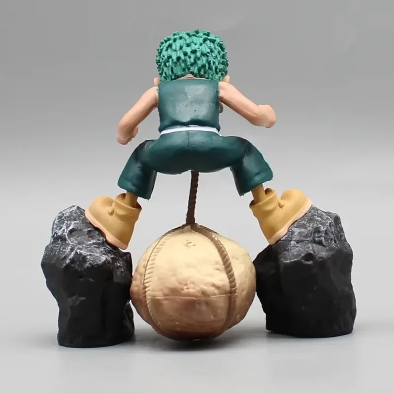 9cm uma peça figuras de anime infância roronoa zoro figuras de ação cena pedra gk pvc modelo coleção decorar brinquedos zoro presente