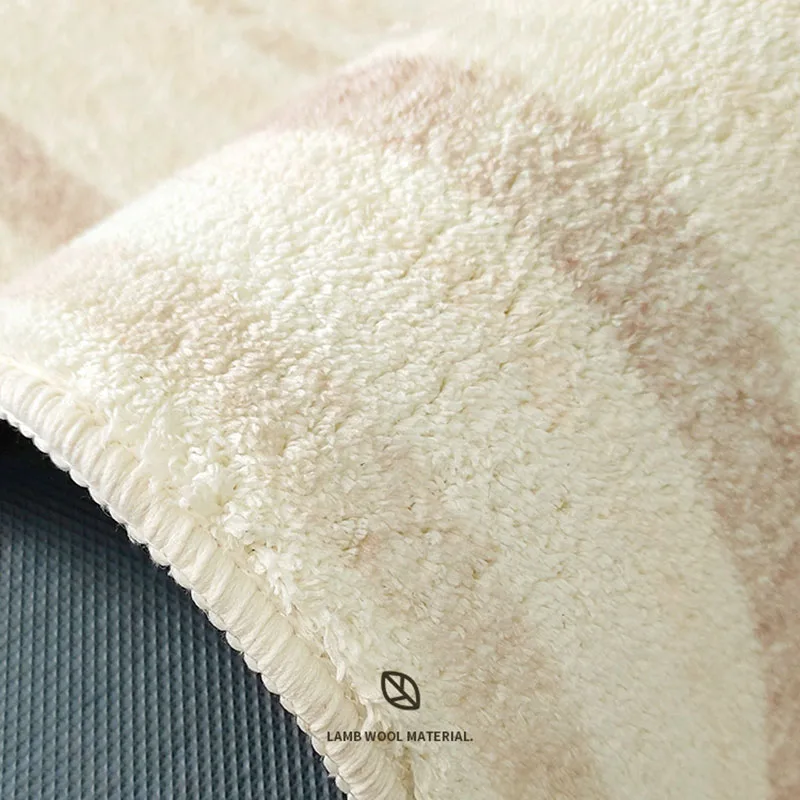 

Japanese Minimalist Living Room Carpet Bedroom Area Rug Anti-skid Bedside Sofa Mat Soft Plush Thick Modern Carpet Large Rugs