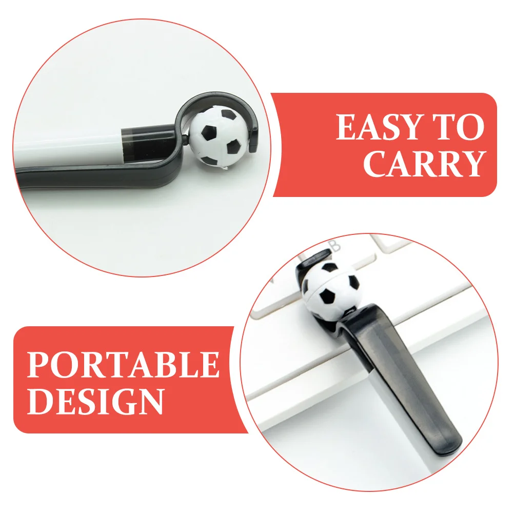 

10pcs Retractable Ballpoint Pen Football Shape Creative Pens For Students Writing Drawing Office School Stationery Supplies