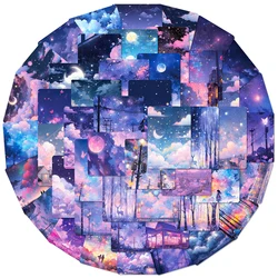 10/30/50pcs Cartoon Night View Starry Sky Stickers Aesthetic Landscape Graffiti Decals Phone Case Luggage Notebook Sticker Decor