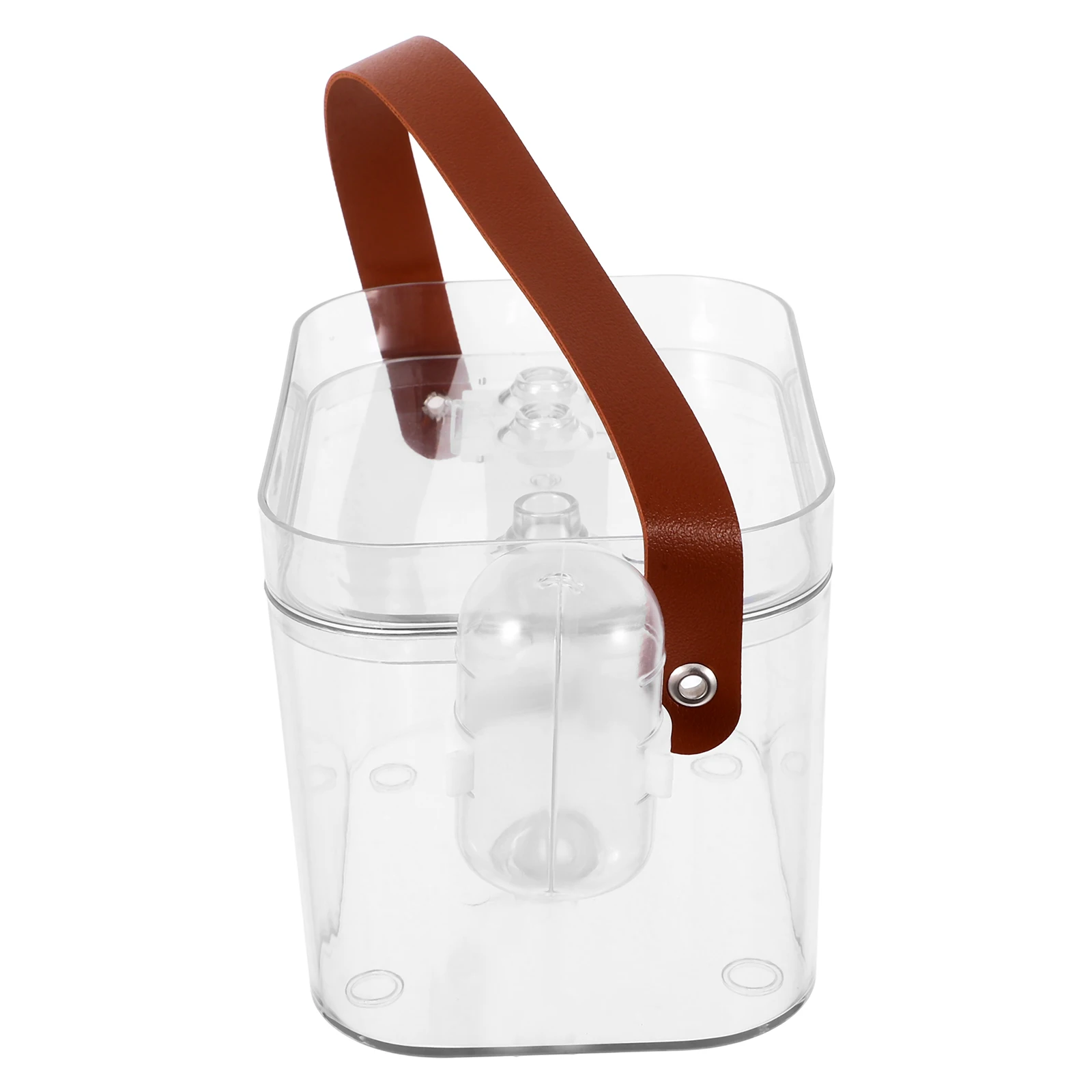 

Portable Clear Plastic Travel Carrier With Water Bottle For Small Animals Pet Outdoor Hamster Pet Carrier Small Animal Travel