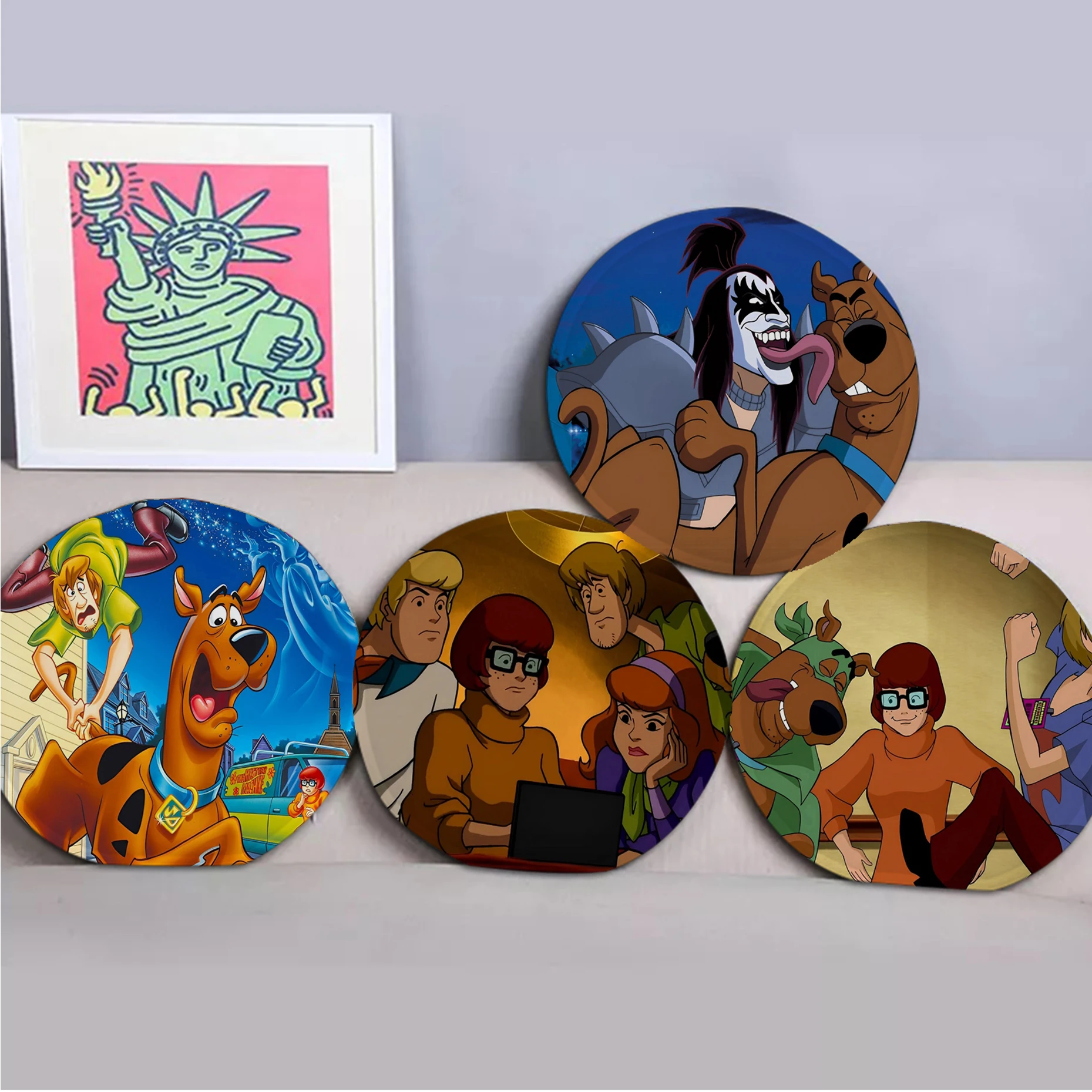 Scooby Anime Doo Round Dining Chair Cushion Circular Decoration Seat For Office Desk Sofa Cushion