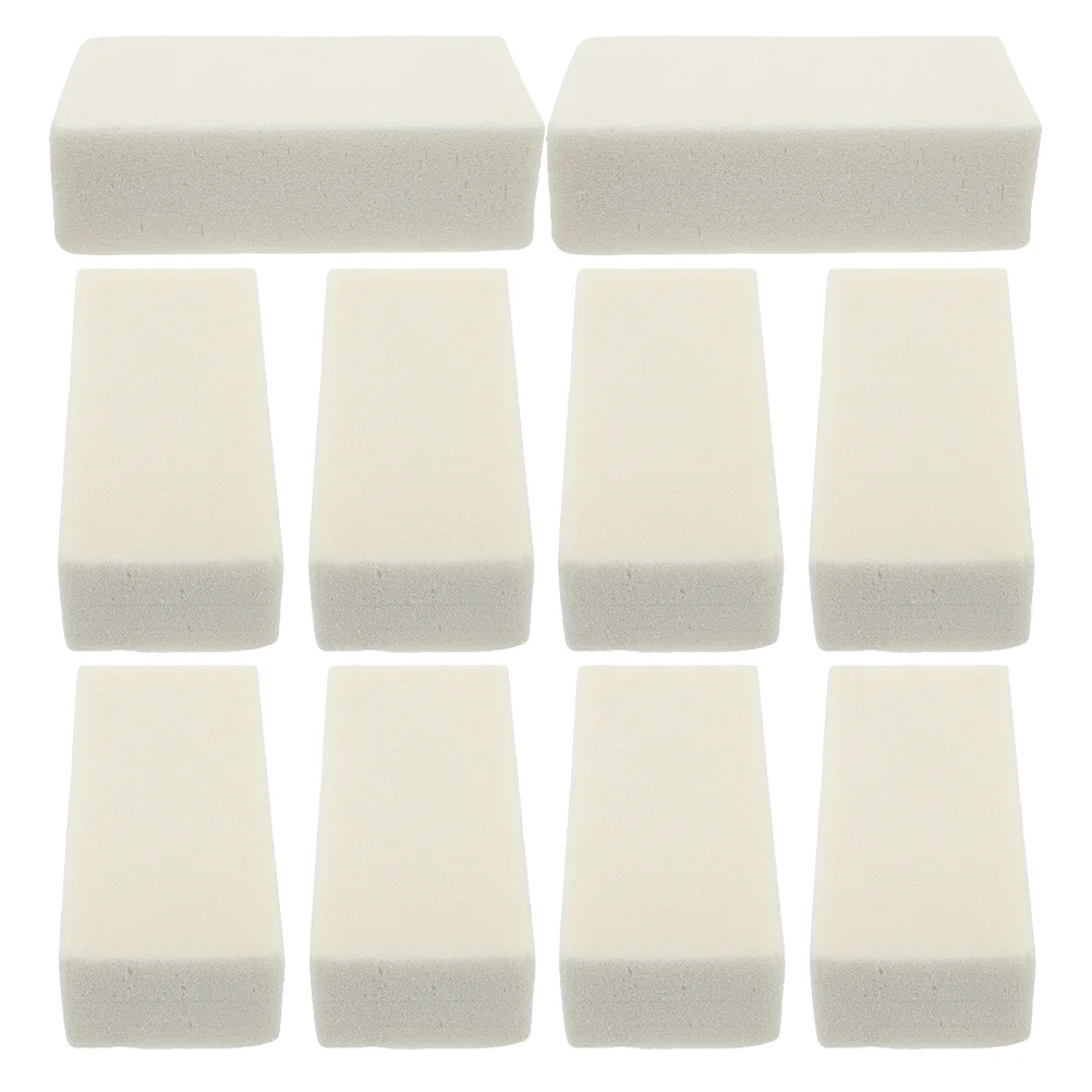 

10 Pcs Flower Mud Dried Dry Floral Base White for Wedding Car Blocks Bricks Arrangement