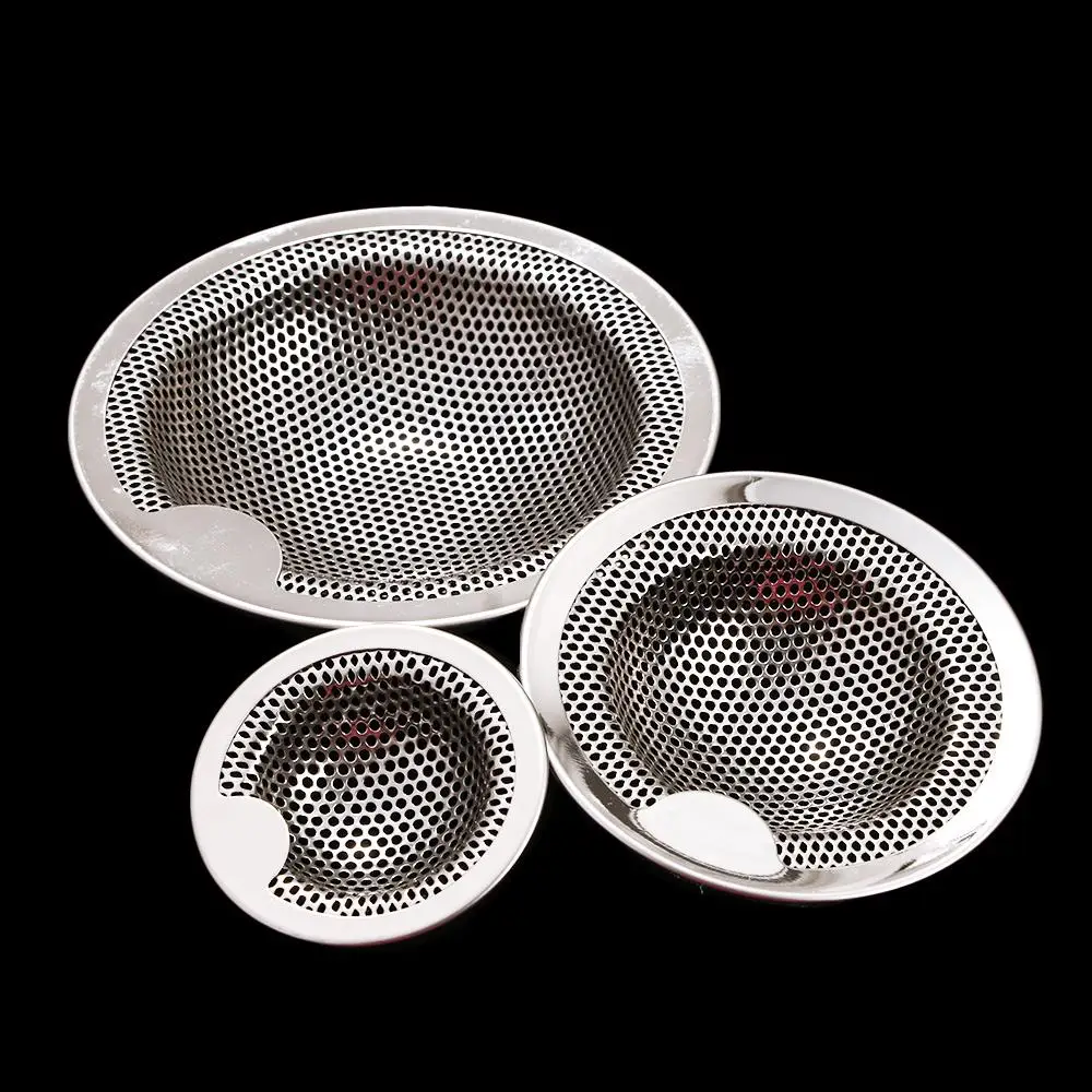 Kitchen Stainless Steel Sink Strainer Drain Hole Filter Mesh Trap Bathtub Shower Waste Stopper Drainage Kitchenware Hair Catcher