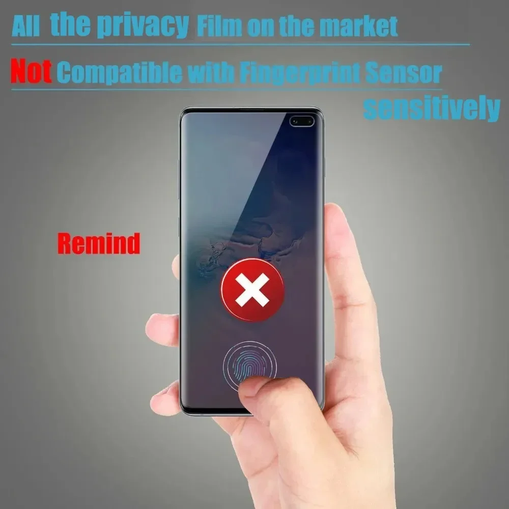 2Pcs Matte + Privacy Soft Hydrogel Film For OPPO Reno 8T 9 10 11 12 Pro Plus 5G Anti Spy Fingerprint Screen Protector
