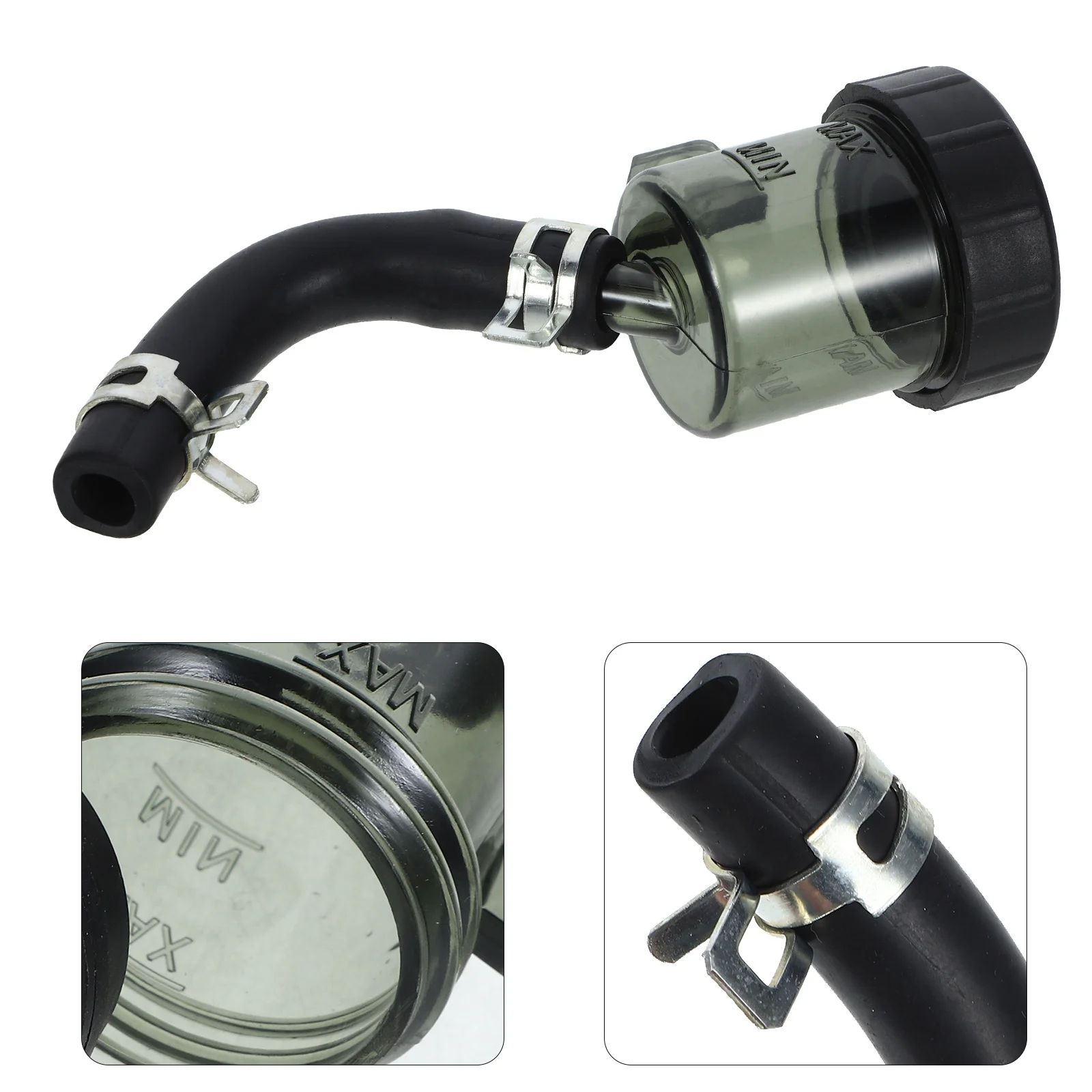 

Brake Pump Oil Bottle Front Fluid Reservoir Motorcycle Round Plastic Master Cylinder