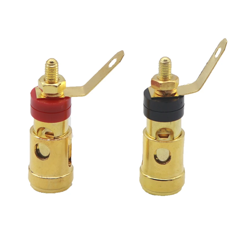 【2PCS】Large spring terminal press type self - locking sound box power amplifier speaker terminal signal terminal socket