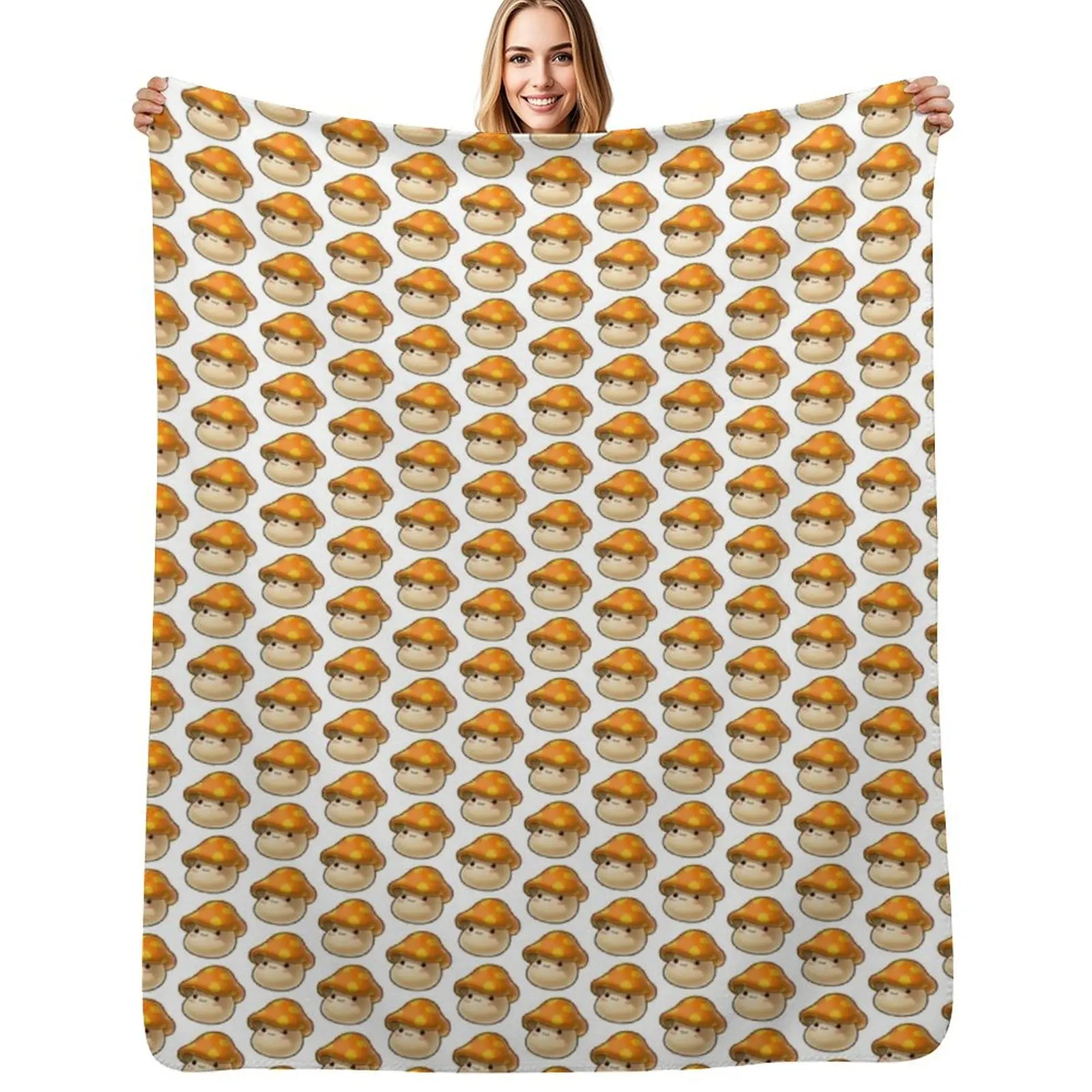 

Maplestory Mushroom Throw Blanket Polar for babies for sofa Blanket