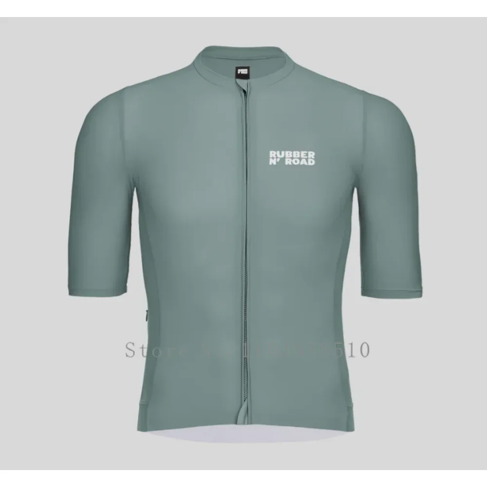 Rubber N'road Cycling Jersey Mans Kleding Mountain Uniforme Fietscyclus Breatha Sport Shirts Kleding Maillot Ciclismo Hombre